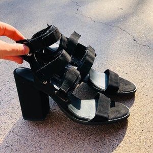 Urban Outfitters black sandals, almost new